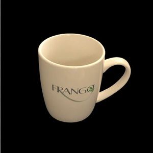 Marshall Fields Mint Cup/Mug White with Green Mint Leaves